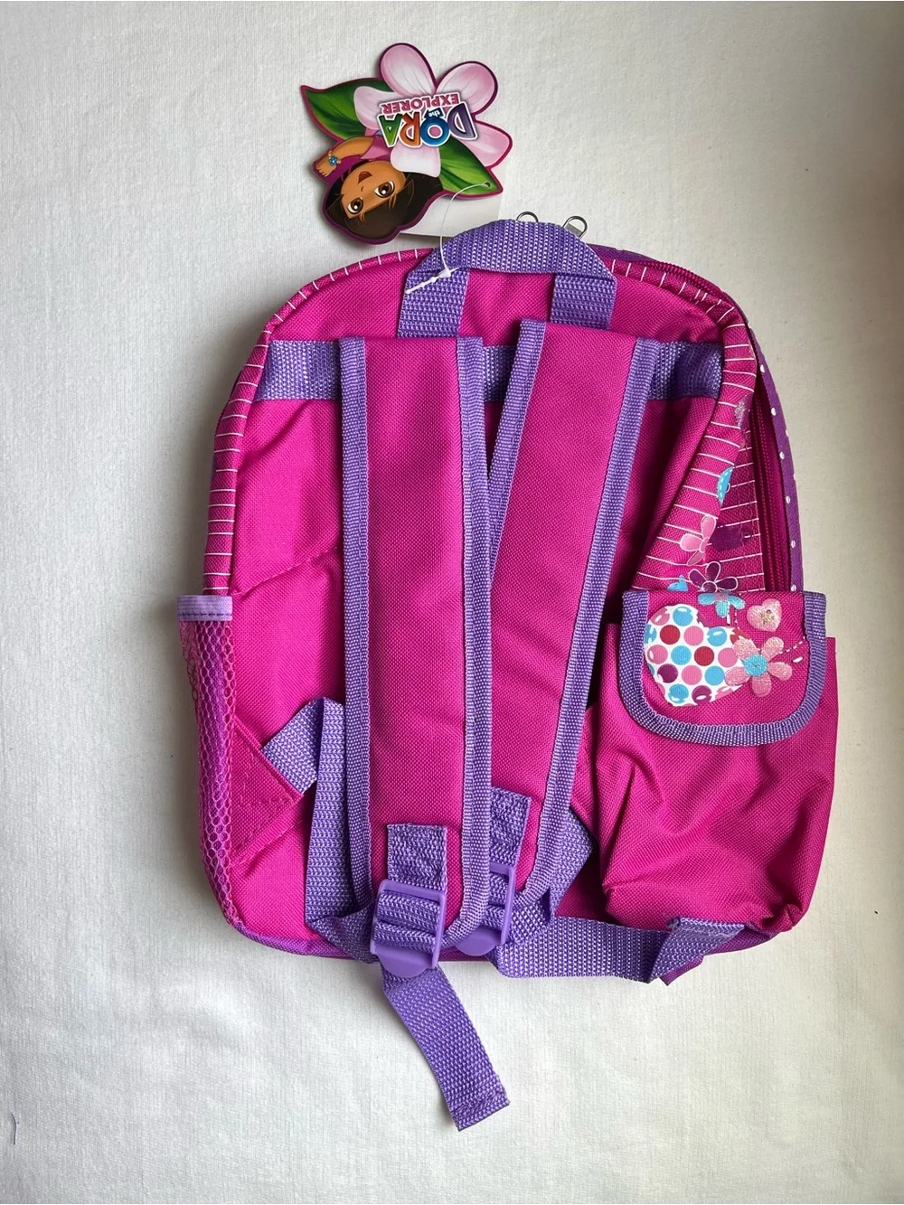 Vintage Dora The Explorer Pink Kids Small Backpack Y2K Deadstock